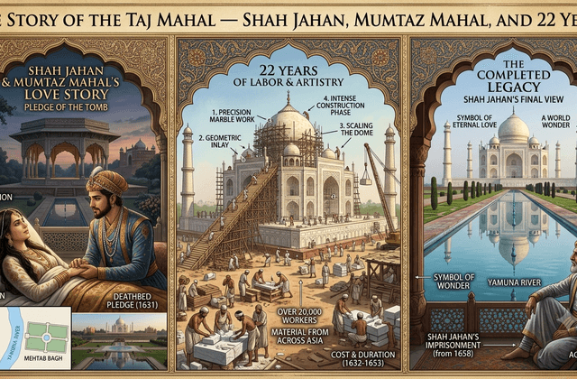 The Story of the Taj Mahal — Shah Jahan, Mumtaz Mahal, and 22 Years